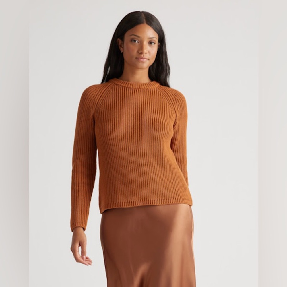 Quince 100% Organic Cotton Fisherman Crew Sweater